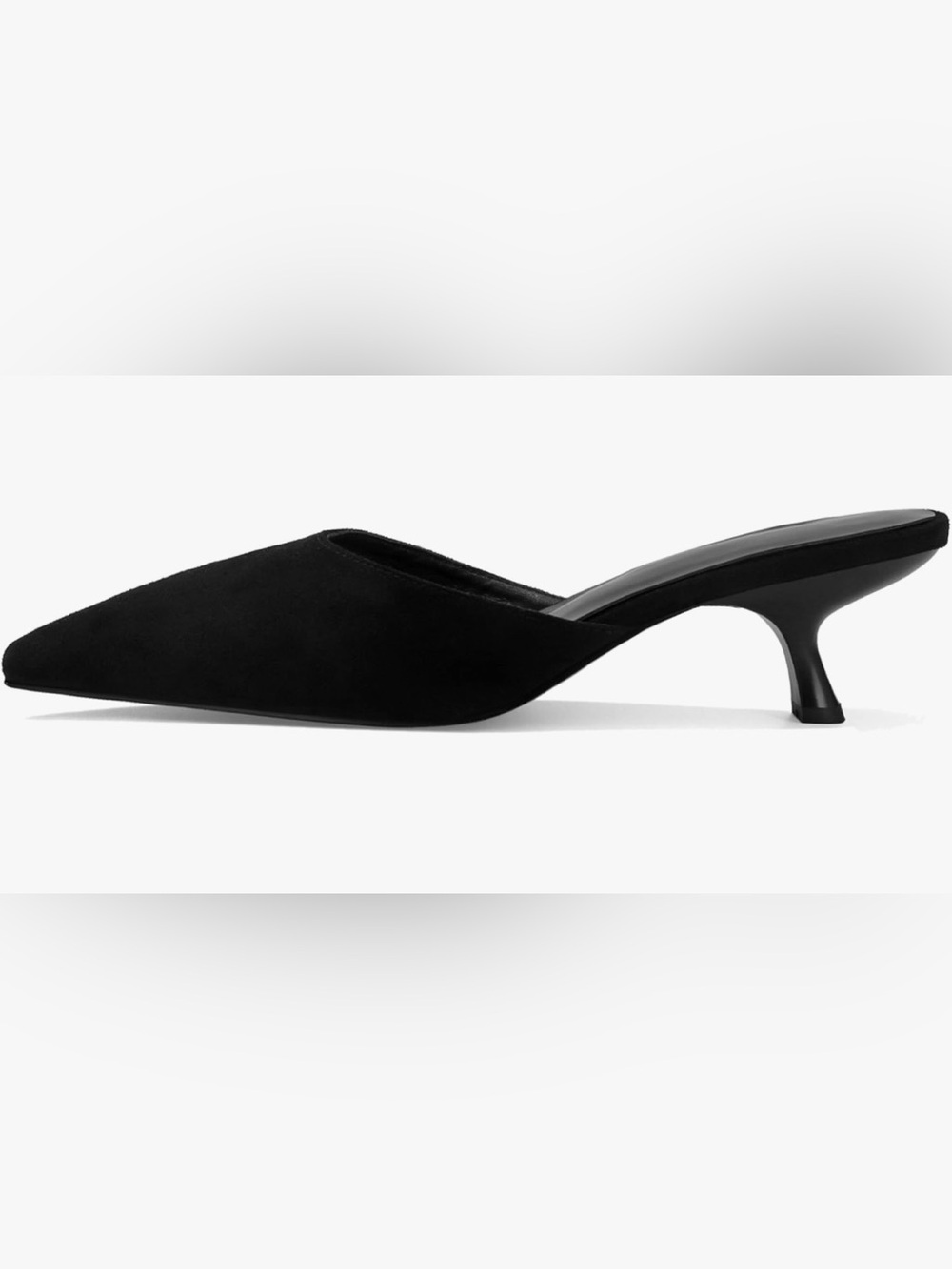 NWT Classic Black Pointed Mule Heel